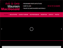 Tablet Screenshot of dansemacdonald.com